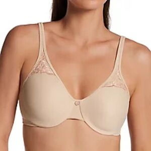 Bali Ladies 3385 Passion For Comfort Beige Minimizer Underwire Bra Size 40DD